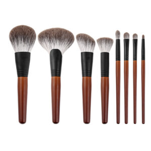 8pcs Snowfox Natural Makeup Brush Kit