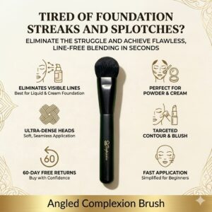 Black angled Complexion Brush