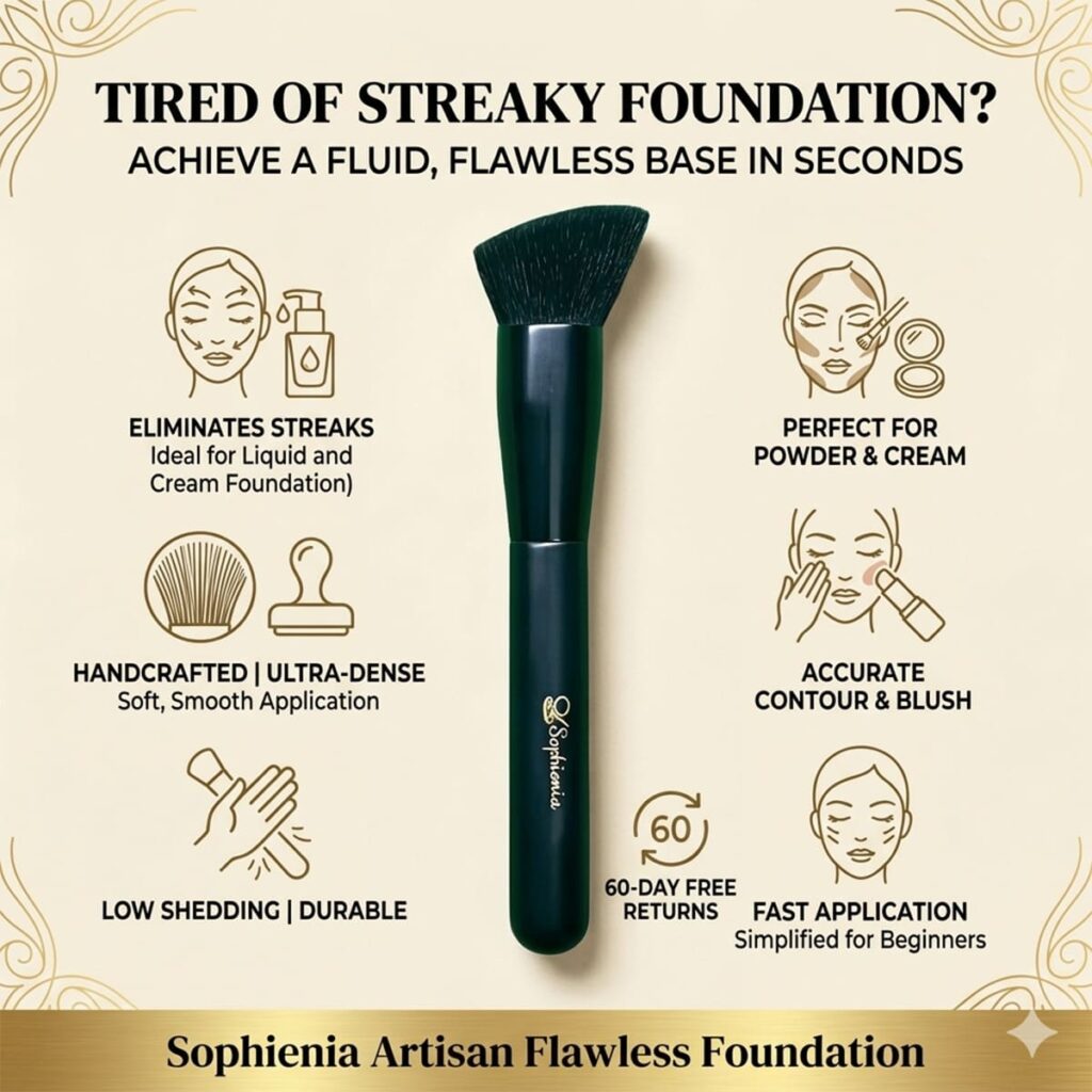 Black foundation brush