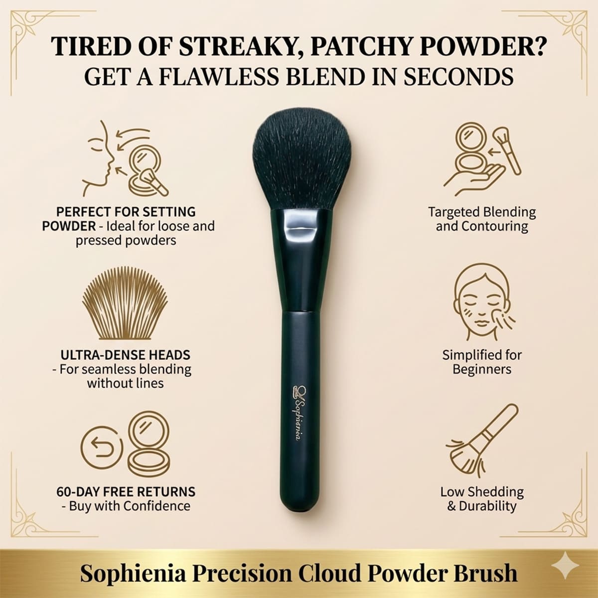 Black powder brush