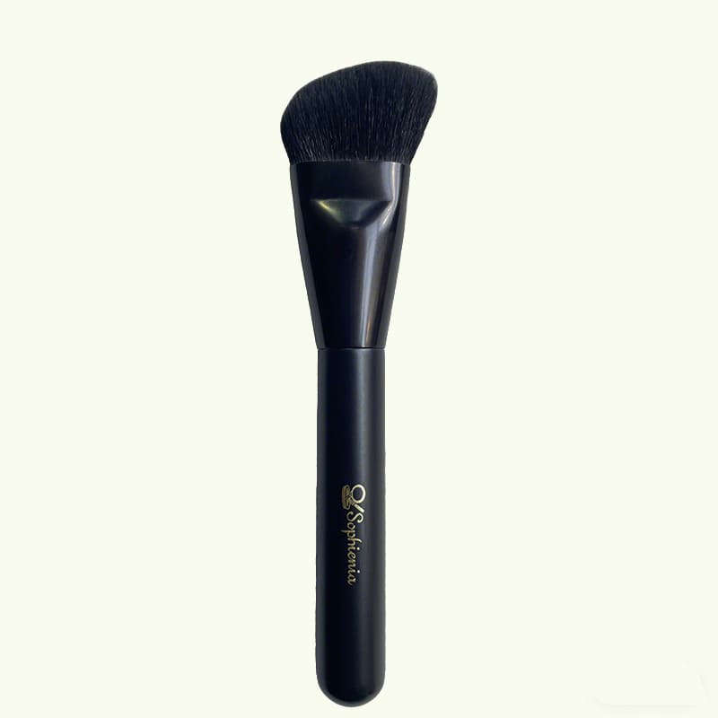 dense angled makeup brush