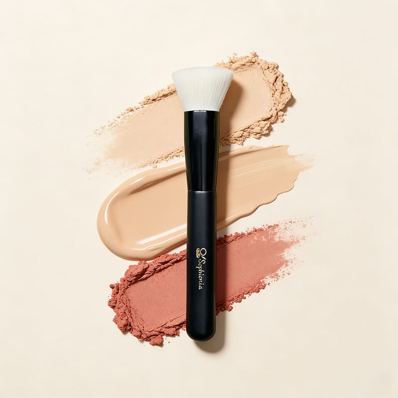 White buffing foundation brush