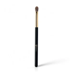 Small packing eyeshadow brush shown upright